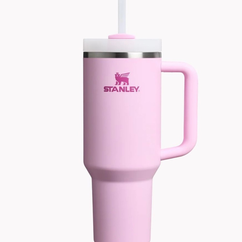 Stanley Pink Tumbler with Straw